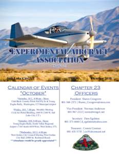 Experimental Aircraft Association Chapter 23 Salt Lake City, UT