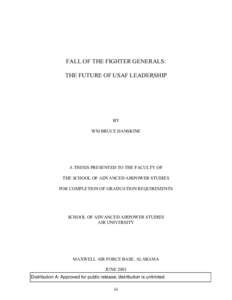 FALL OF THE FIGHTER GENERALS: