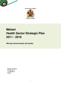Government of Malawi Ministry of Health