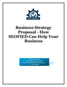 Business Strategy Proposal - How SEOFIED Can Help Your Business