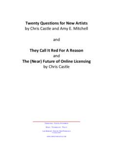 Microsoft Word - Twenty Questions for New Artists v 4