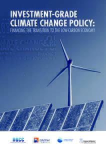 INVESTMENT-GRADE CLIMATE CHANGE POLICY: FINANCING THE TRANSITION TO THE LOW-CARBON ECONOMY  Acknowledgements