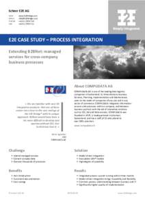 E2E Case Study: Model-Driven B2B Integration at B2Bnet