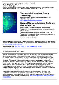 This article was downloaded by: [University of Alberta] On: 08 August 2014, At: 11:12 Publisher: Routledge Informa Ltd Registered in England and Wales Registered Number: [removed]Registered office: Mortimer House, 37-41 M