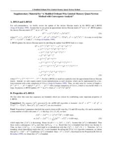 Limited-memory BFGS / BroydenFletcherGoldfarbShanno algorithm / Constructible universe / Quasi-Newton method