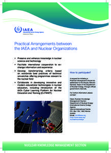 Atoms for Peace  Atoms for Peace Practical Arrangements between the IAEA and Nuclear Organizations