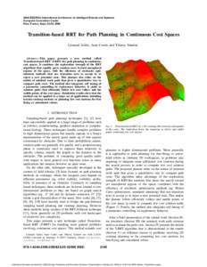 Transition-Based RRT for Path Planning in Continuous Cost Spaces