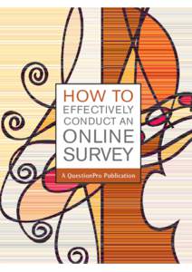 How to effectively conduct an online survey