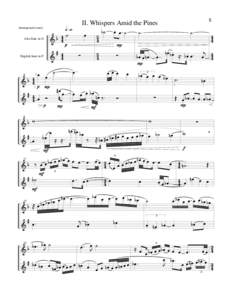 5  II. Whispers Amid the Pines (transposed score) Alto flute in G