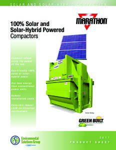 SOLAR AND SOLAR-HYBRID COMPACTION  100% Solar and