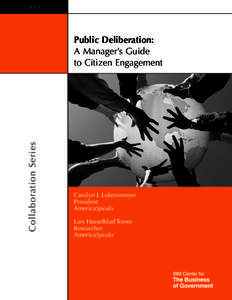 [removed]Collaboration Series Public Deliberation: A Manager’s Guide