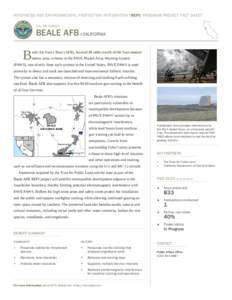 READINESS AND ENVIRONMENTAL PROTECTION INTEGRATION [REPI] PROGRAM PROJECT FACT SHEET U.S. AIR FORCE : BEALE AFB : CALIFORNIA  B