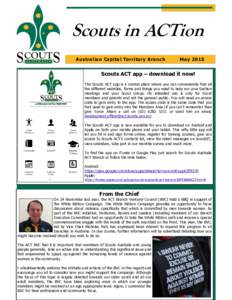 Scouts in ACTion Australian Capital Territory Branch MayScouts ACT app – download it now!