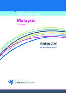 Doing Business Guide  Malaysia 1st Edition  Morison AAC