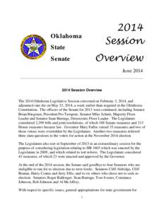 2014 Session Oklahoma State