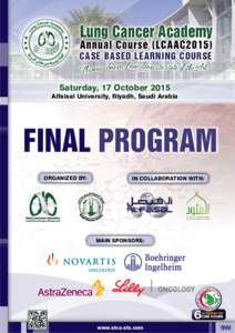 Lung Cancer Academy Case Based Learning Course rs, f rom Basics t o State of t he Art o m u