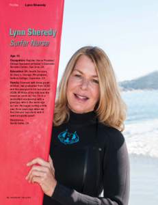 Profile  Lynn Sheredy Lynn Sheredy Surfer Nurse
