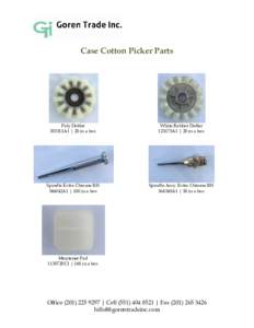 Case Cotton Picker Parts  Poly Doffer 383311A1 | 20 in a box  White Rubber Doffer