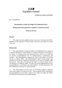 立法會 Legislative Council LC Paper No. CB[removed]Ref : CB2/HS/1/04