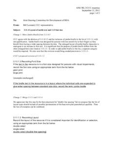6JSC/BL/2/CCC response September 13, 2012 page 1 of 2 To:  Joint Steering Committee for Development of RDA