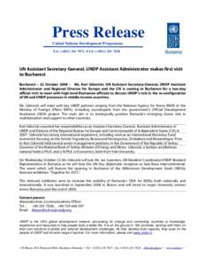 Microsoft Word - Press release Kori Udovicki First Visit to Romania