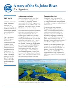 A story of the St. Johns River The big picture FAST FACTS­­ Untreated stormwater runoff, wastewater