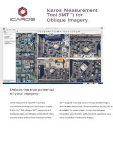 Icaros Measurement Tool (IMT™) for Oblique Imagery Unlock the true potential of your imagery