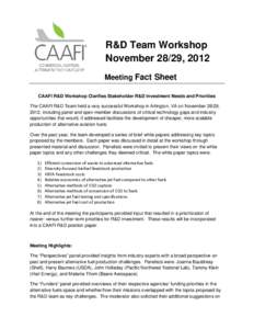 Microsoft Word - 2012_CAAFI_R_D_Workshop_Fact Sheet.docx