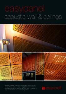easypanel  acoustic wall & ceilings ceiling feature with custom slotted profile