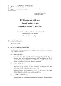 EU Clearing and Settlement Legal Certainty Group