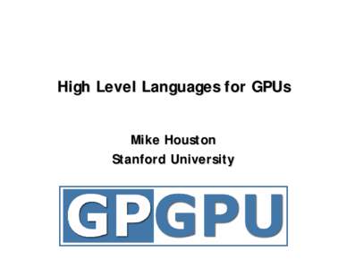 Microsoft PowerPoint - 07.houston-high-level-languages.ppt