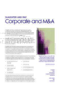 Corporate and M&A Slaughter and May is a leading international law firm with a worldwide corporate, commercial and financing practice. We provide our clients with a professional service of the highest quality combining t