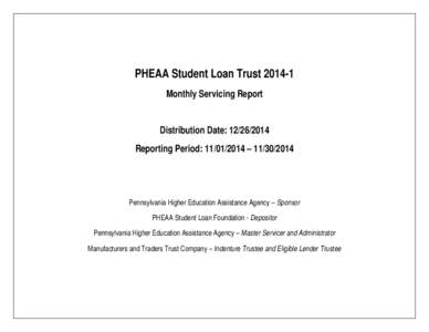 Microsoft Word - PHEAA Student Loan Trustcover sheet