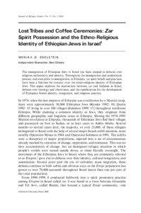 Religion / Middle East / Religious identity / Semitic peoples / Ethiopian Jews in Israel / Israeli Jews / Sigd / Zār / Religion in Israel / Israeli society / Beta Israel / Ethnic groups in Israel
