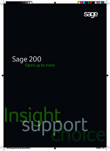 Sage 200  Open up to more 38107RC_Sage 200 On Premise Brochure BP.indd 1