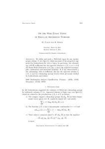 313  Documenta Math. ´ On the Weil-Etale