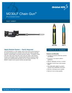 M230LF Chain Gun® 30mm Automatic Cannon FACT SHEET M789 HEDP
