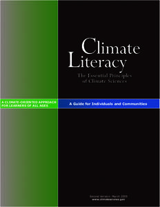 C limate Literacy The Essential Principles of Climate Sciences