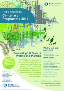 6  RTPI Yorkshire Centenary Programme 2014