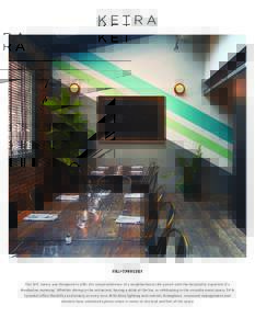 This NYC eatery was ‘designed to offer the casual ambience of a neighborhood cafe paired with the hospitality expected of a Manhattan mainstay.’ Whether dining in the restaurant, having a drink at the bar, or celebra
