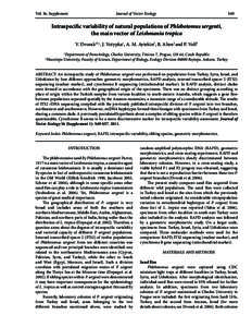 Journal of Vector Ecology  Vol. 36, Supplement S49