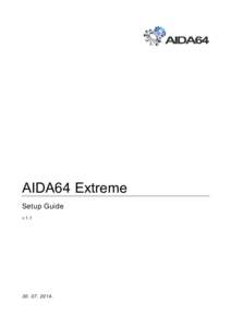 AIDA64 Extreme Setup Guide v.