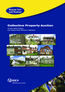 Collective Property Auction 19 June[removed]00pm Lion Quays Hotel, Moreton, Oswestry 9 lots for sale by Auction (Unless previously sold/withdrawn).