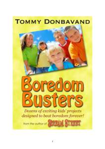 1  BOREDOM BUSTERS by Tommy Donbavand  2