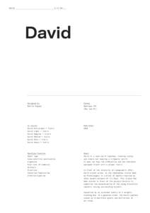 David					A is for...  Designed by Format