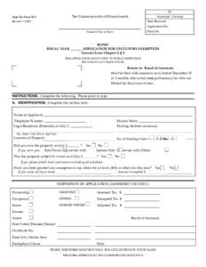 State Tax Form 3ABC______Assessors’ Use only