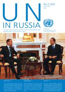 UN IN RUSSIA Translating economic growth into sustainable human development with human rights  No.2 (69)