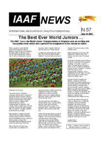 IAAF NEWS INTERNATIONAL ASS OCIATION OF ATHLETICS FEDER ATIONS