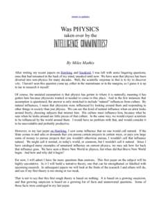 Philosophy of science / Causality / Metaphysics / Time travel / Renormalization / Free will / Matter / Stephen Hawking in popular culture / Stephen Hawking / Physics / Philosophy of physics / Particle physics