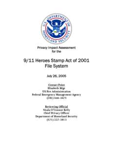 PIA, FEMA, Heroes Stamp Benefit System